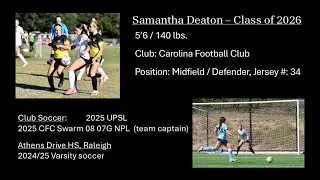 Dec 2025 soccer highlight for NCSA Video  2