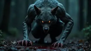 Man Transforms Into a Terrifying Werewolf Dark Horror Animation