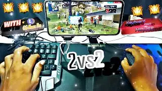 2VS2 Free Fire GamePlay[[ GG Mouse Pro]]  Handcam With keyboard and mouse 🔥
