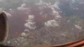 اقلاع الخطوط القطريه من مطار الاسكندرية برج العرب والتحليق فوق مدينه الاسكندرية (تصويري)