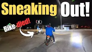Sneaking Out on E-bikes! (GONE WRONG!)