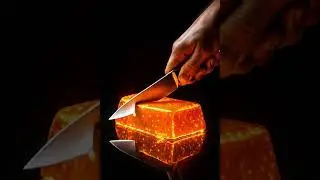 When molten gold turns into butter 🧈✨ #RelaxingASMR #Satisfying