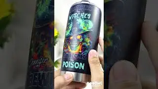 Bewitched By Poison Personalized Name Tumbler #halloween #geeowl #customgifts