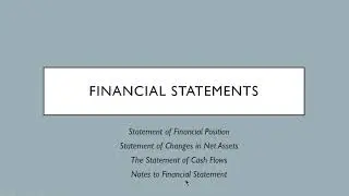 Accounting for Not-For-Profit Organizations | Part 1