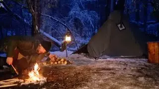 Alone Camping in Snow: A Test of Survival