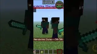 Herobrine (VillagerBS) vs HyperSoulPH | MCBE | Mob Battle #shorts #short #minecraft #mobbattle
