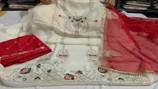 Fancy suit new design 🥳🌹bottom work Instagram wale suit 🎉#new #sale #suit #banarasi 