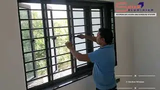 ALUMINIUM CASEMENT WINDOW GRILL WITH OPNEBLE / Z SECTION WINDOWS/ DOMAL WINDOW MO.9924993261