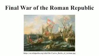Final War of the Roman Republic