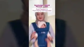 Gendongan ini support posisi hadap Ibu ataupun hadap luar 😍 #snobbybaby #gendonganbayi #hipseat