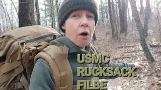 Hiking with USMC Rucksack 