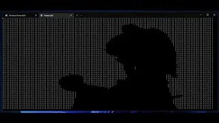 Lazy Bad Apple Terminal ASCII art made in C#