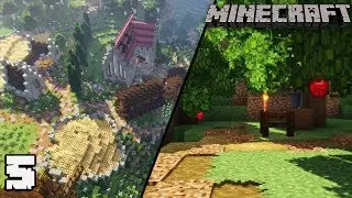 Let's Build a Vineyard #5 APPLE ORCHARD : MINECRAFT 1.13.2 Survival Let's Play