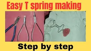 T spring making | Orthodontics T spring fabrication #tspring #bds #dentistry