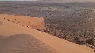 View from the high dune of Azraq, Adrar desert, Mauritania