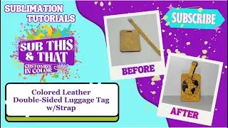 SUBLIMATION COLORED DOUBLE SIDED LUGGAGE TAG w/STRAP