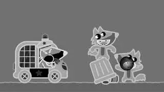 Pango Storytime - Fox Policeman in Reversed, Black and White, 12+ and Inverted
