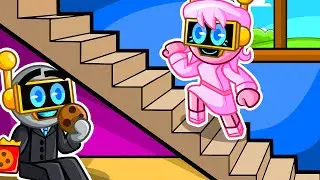 CONSTRUÍ un CUARTO SECRETO en CASA de MI FAN LOCA en ROBLOX! (sprunki)