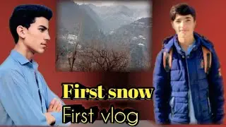First snow Fall in mountains 🏔️And this is also my first YouTube vlog Dear YouTube Team no copyright