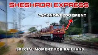 Friendly gesture | Loco Pilot Acknowledgement | Special moments for railfans | Sheshadri Express.
