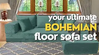 Creating the Ultimate Bohemian Oasis: Bespoke Modular Arabic Majlis Velvet Floor Sofa Set
