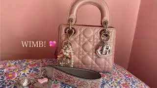 WIMB! What&rsquo;s In My Bag Lady Dior Dupe! Pink Girly & Glittery & Sparkly 💖💕👛😘