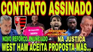 FLAMENGO: CONTRATO ASSINADO E REFORÇO ANUNCIADO! ANDREW, WEST HAM ACEITA PROPOSTA DO MENGÃO, GERSON 