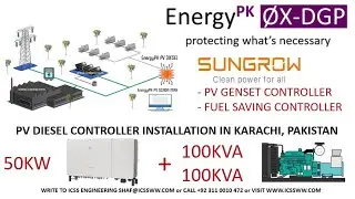 PV Genset Controller 50KW Sungrow with 100KVA and 100KVA Gensets in Karachi Pakistan