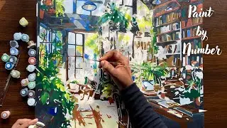 Let’s try A Paint By Number Kit🥀Relaxing art video