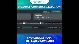 How to value your NFT portfolio in your chosen currency using WGMI.io