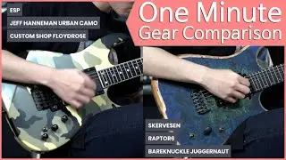 [사운드비교11회]ESP Jeff Hanneman Urban Camo vs Skervesen Raptor 6 스커베슨 랩터 6 Drop C Tune
