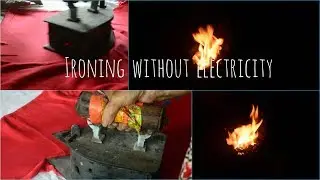 Ironing clothes without electricity |Old fashioned, primitive way| |Riya Thomas|