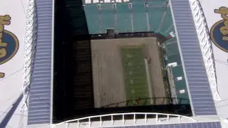 WEB EXTRA: Super Bowl Turf Already Removed At Hard Rock Stadium