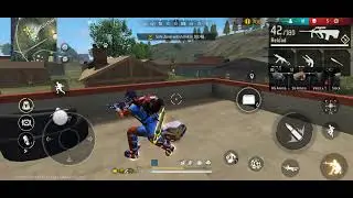 Gameplay of free fire with cricket bundle
