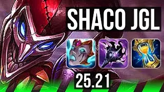 SHACO vs MASTER YI (JGL) | 11/2/19, 800+ games | KR Master | 25.21