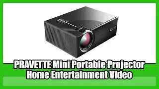 Projector, PRAVETTE Mini Portable Projector Home Entertainment | BEST Projectors for Under 500 2019