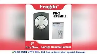 Powertech PR1 PR2 PR4 R2 Remote Control 433.92MHz Rolling Code 4-Channel Transmitter for Garage Door