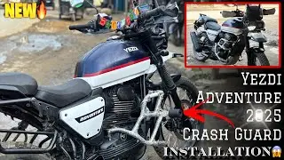 New Crash Guard Installed!😱| Yezdi Adventure 2025