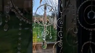 New floral suncatcher tutorial coming to our patreon this week! #floral #suncatcher #crystal #diy