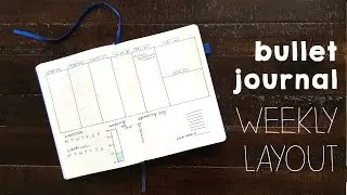 Bullet Journal Weekly Layout