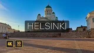Helsinki walk |  May 2023 | 4K 60 | 3D Sound