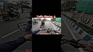 #shorts traffic filtering🔥 #kolkata #viral #bikerider #trending #jammu #shortvideo @ARUN_VERMA108