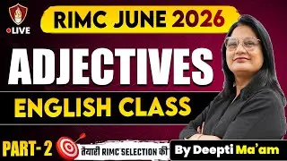 RIMC English Grammar 2026 | English Grammar Adjectives | RIMC Coaching
