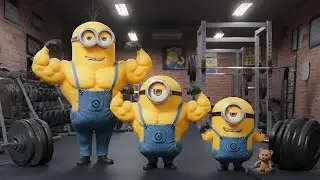 Minions Workout : This Transformation Was Not Expected 😱🏋️&zwj;♂️| Funny Minions Animation