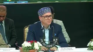 Jammu and Kashmir chief minister Omar Abdullah  Address a press conference Budget in Jammu .
