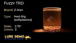Lure Demo: Z-Man&reg; Fuzzy TRD in swim tank