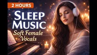 Sleep Music with Soft Female Vocals (2 Hours) 🌙 Calm Ambient Piano for Relaxation