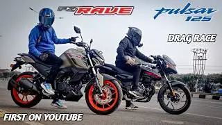 Yamaha FZ Rave Vs Bajaj Pulsar 125 | Drag Race | First On Youtube