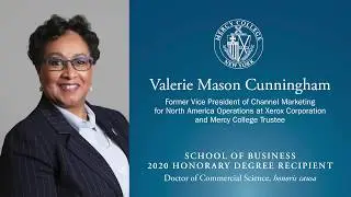 Mercy College Honorary Degree recipient Valerie Mason Cunningham