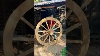From Wood to Wheel | Handmade Wooden Bullock Cart Wheel | Full Process. 😱 #amazing